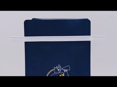 Biologisch afbreekbare Resealable Voedsel Verpakking met het Document van Vensterkraftpapier Tribune op Zak