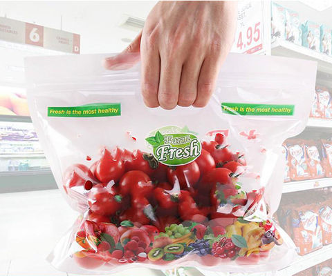 Misthandvatfruit en Plantaardige Verpakkende Druiven Plastic Zakken voor de Verpakking van Groenten